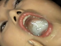 Nanami Nanase roughly nasty bukkake movie scene with blowjobs  cumshots  slander  cum eating  cum drinking  cum on the top of trustees and throughout cede her face.