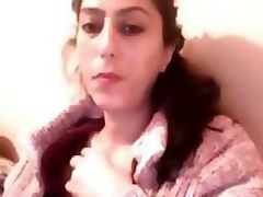 Turkish bbw night on her webcam equally off her chubby body